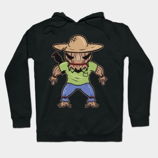 Cute Kawaii Scary Scarecrow Made Of For Halloween Hoodie